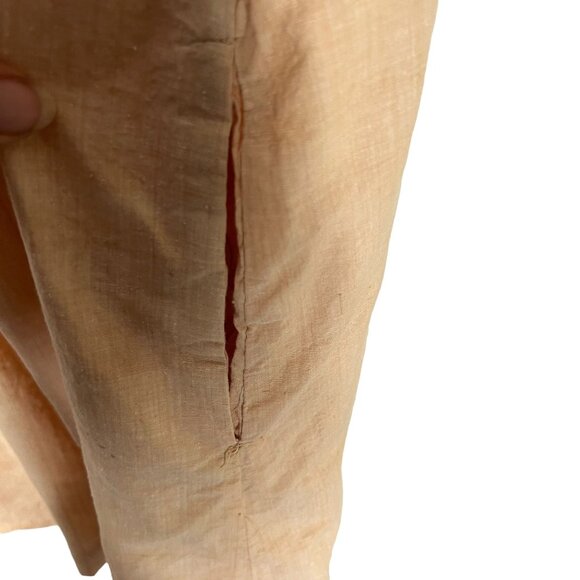 Vintage 70s Bill Tice Tan Multicolor Knee Length Halter Dress 8 - Picture 7 of 10